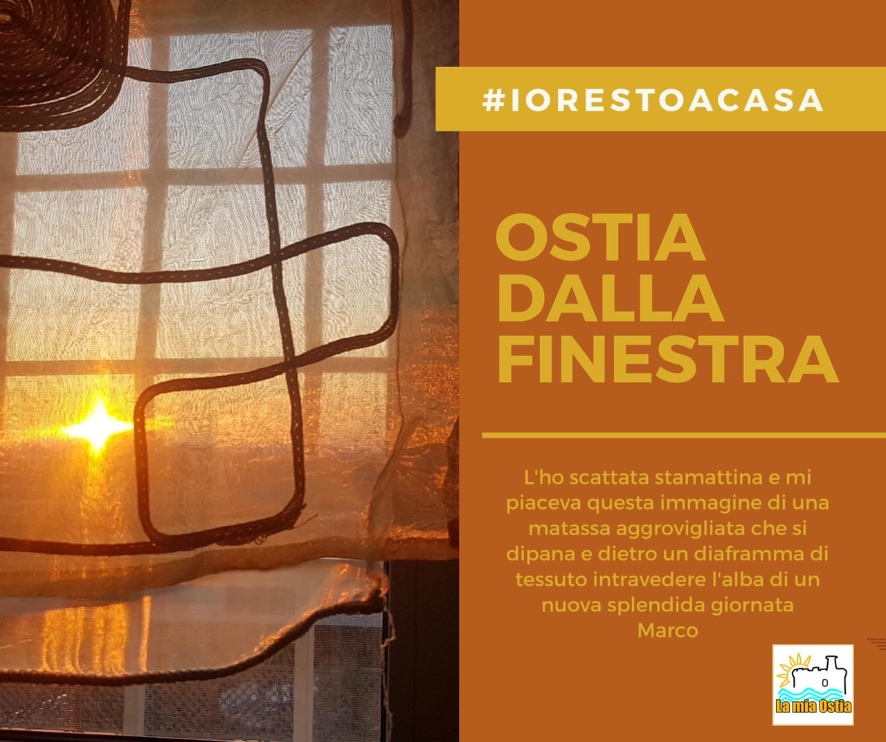 Ostia dalla finestra: mese di aprile